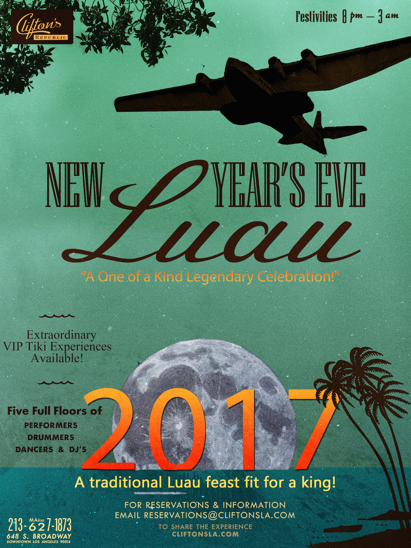 New Year’s Eve Luau Feast and Festivities!